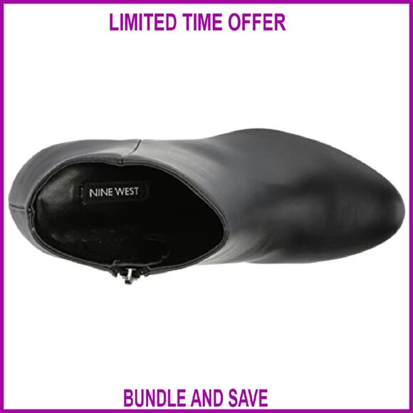 Ankle Booties with Thin Heel Platform Toe Zip Closure - Picture 6 of 8